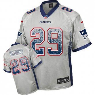 Nike New England Patriots #29 LeGarrette Blount Grey NFL Elite Drift Fashion Jersey