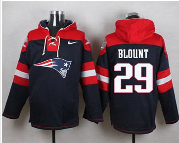Nike New England Patriots #29 LeGarrette Blount Navy Blue Player Pullover NFL Hoodie Nike New England Patriots #29 LeGarrette Blount Navy Blue Player Pullover NFL Hoodie