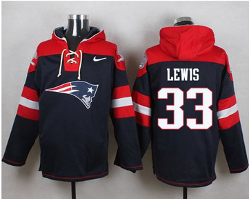 Nike New England Patriots #33 Dion Lewis Navy Blue Player Pullover NFL Hoodie Nike New England Patriots #33 Dion Lewis Navy Blue Player Pullover NFL Hoodie