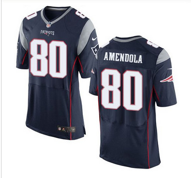 Nike New England Patriots #80 Danny Amendola Navy Blue Team Color Men's Stitched NFL New Elite Jersey Nike New England Patriots #80 Danny Amendola Navy Blue Team Color Men's Stitched NFL New Elite Jersey