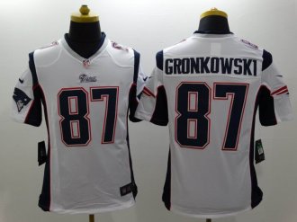 Nike New England Patriots #87 Gronkowski White Men's NFL Limited Jerseys Nike New England Patriots #87 Gronkowski White Men's NFL Limited Jerseys