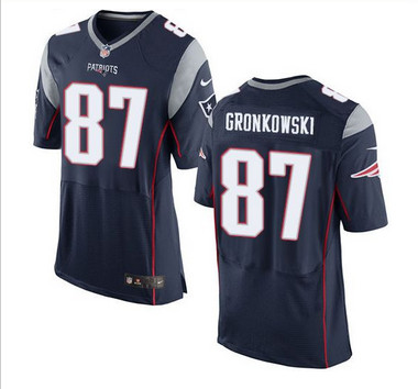Nike New England Patriots #87 Rob Gronkowski Navy Blue Team Color Men's Stitched NFL New Elite Jersey Nike New England Patriots #87 Rob Gronkowski Navy Blue Team Color Men's Stitched NFL New Elite Jersey
