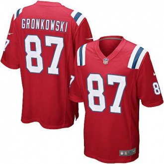 Nike New England Patriots #87 Rob Gronkowski Red Alternate NFL Game Jersey Nike New England Patriots #87 Rob Gronkowski Red Alternate NFL Game Jersey