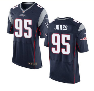 Nike New England Patriots #95 Chandler Jones Navy Blue Team Color Men's Stitched NFL New Elite Jersey Nike New England Patriots #95 Chandler Jones Navy Blue Team Color Men's Stitched NFL New Elite Jersey