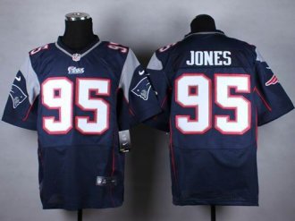 Nike New England Patriots #95 Chandler Jones Navy Blue Team Color NFL Elite Jersey