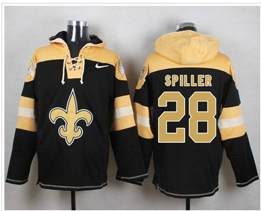 Nike New Orleans Saints #28 C.J. Spiller Black Player Pullover NFL Hoodie