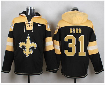 Nike New Orleans Saints #31 Jairus Byrd Black Player Pullover NFL Hoodie Nike New Orleans Saints #31 Jairus Byrd Black Player Pullover NFL Hoodie