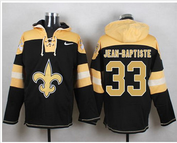 Nike New Orleans Saints #33 Stanley Jean-Baptiste Black Player Pullover NFL Hoodie Nike New Orleans Saints #33 Stanley Jean-Baptiste Black Player Pullover NFL Hoodie