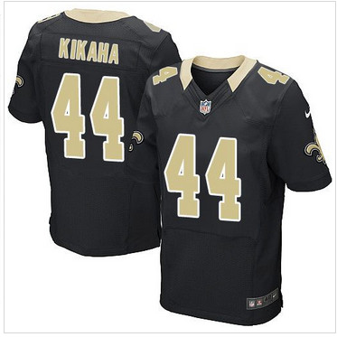 Nike New Orleans Saints #44 Hau'oli Kikaha Black Team Color Men's Stitched NFL Elite Jersey Nike New Orleans Saints #44 Hau'oli Kikaha Black Team Color Men's Stitched NFL Elite Jersey