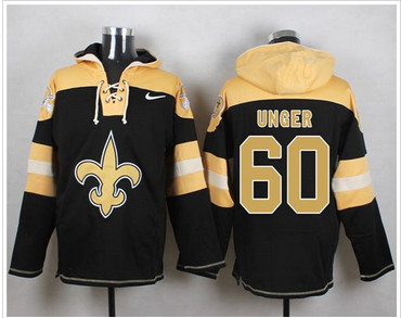 Nike New Orleans Saints #60 Max Unger Black Player Pullover NFL Hoodie Nike New Orleans Saints #60 Max Unger Black Player Pullover NFL Hoodie