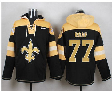 Nike New Orleans Saints #77 Willie Roaf Black Player Pullover NFL Hoodie Nike New Orleans Saints #77 Willie Roaf Black Player Pullover NFL Hoodie