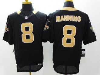 Nike New Orleans Saints #8 Archie Manning Black Team Color NFL Elite Jersey Nike New Orleans Saints #8 Archie Manning Black Team Color NFL Elite Jersey