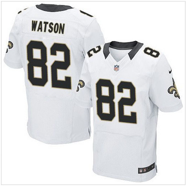 Nike New Orleans Saints #82 Benjamin Watson White Men's Stitched NFL Elite Jersey Nike New Orleans Saints #82 Benjamin Watson White Men's Stitched NFL Elite Jersey