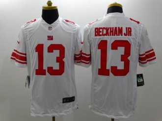Nike New York Giants #13 Beckham Jr White Men's NFL Limited Jerseys Nike New York Giants #13 Beckham Jr White Men's NFL Limited Jerseys