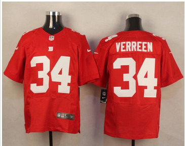 Nike New York Giants #34 Shane Vereen Red Alternate Men's Stitched NFL Elite Jersey Nike New York Giants #34 Shane Vereen Red Alternate Men's Stitched NFL Elite Jersey