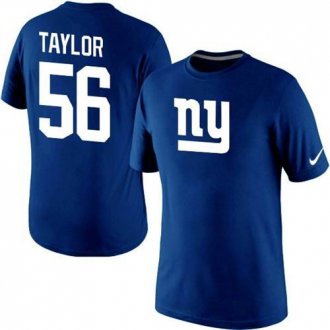 Nike New York Giants #56 Lawrence Taylor Name & Number NFL T-Shirt Blue Nike New York Giants #56 Lawrence Taylor Name & Number NFL T-Shirt Blue