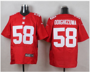 Nike New York Giants #58 Owa Odighizuwa Red Alternate Men's Stitched NFL Elite Jersey Nike New York Giants #58 Owa Odighizuwa Red Alternate Men's Stitched NFL Elite Jersey