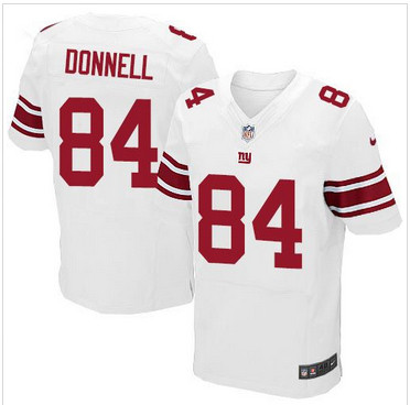 Nike New York Giants #84 Larry Donnell White Men's Stitched NFL Elite Jersey Nike New York Giants #84 Larry Donnell White Men's Stitched NFL Elite Jersey