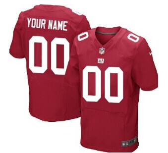 Nike New York Giants Customized Red Elite Jersey Nike New York Giants Customized Red Elite Jersey