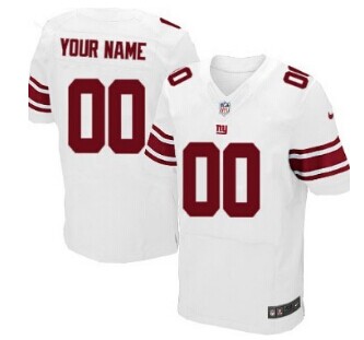 Nike New York Giants Customized White Elite Jersey Nike New York Giants Customized White Elite Jersey