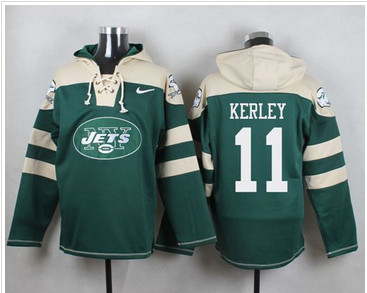 Nike New York Jets #11 Jeremy Kerley Green Player Pullover NFL Hoodie Nike New York Jets #11 Jeremy Kerley Green Player Pullover NFL Hoodie