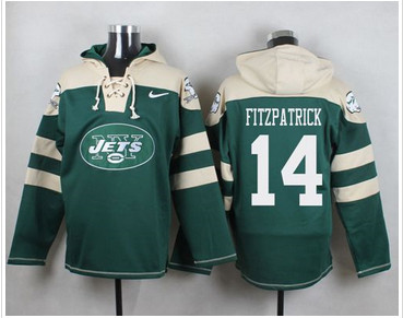 Nike New York Jets #14 Ryan Fitzpatrick Green Player Pullover NFL Hoodie Nike New York Jets #14 Ryan Fitzpatrick Green Player Pullover NFL Hoodie