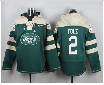 Nike New York Jets #2 Nick Folk Green Player Pullover NFL Hoodie