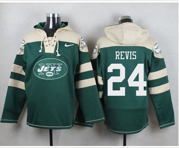 Nike New York Jets #24 Darrelle Revis Green Player Pullover NFL Hoodie Nike New York Jets #24 Darrelle Revis Green Player Pullover NFL Hoodie