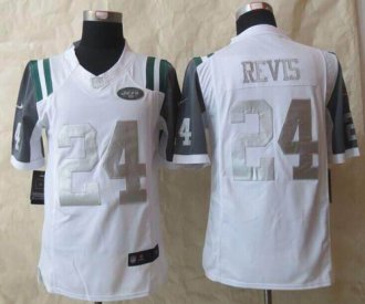 Nike New York Jets #24 Darrelle Revis White Men's Stitched NFL Limited Platinum Jersey Nike New York Jets #24 Darrelle Revis White Men's Stitched NFL Limited Platinum Jersey