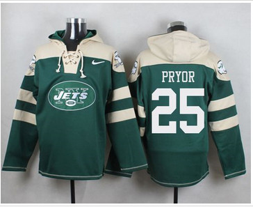 Nike New York Jets #25 Calvin Pryor Green Player Pullover NFL Hoodie