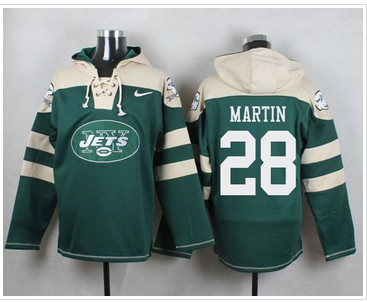 Nike New York Jets #28 Curtis Martin Green Player Pullover NFL Hoodie Nike New York Jets #28 Curtis Martin Green Player Pullover NFL Hoodie