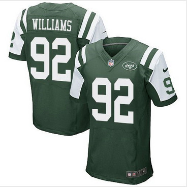 Nike New York Jets #92 Leonard Williams Green Team Color Men's NFL Elite Jersey