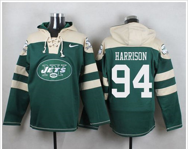 Nike New York Jets #94 Damon Harrison Green Player Pullover NFL Hoodie Nike New York Jets #94 Damon Harrison Green Player Pullover NFL Hoodie