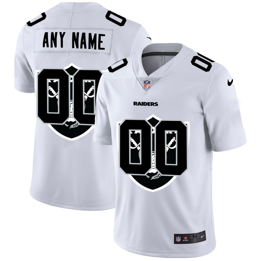 Nike Oakland Raiders Customized White Team Big Logo Vapor Untouchable Limited Jersey Nike Oakland Raiders Customized White Team Big Logo Vapor Untouchable Limited Jersey