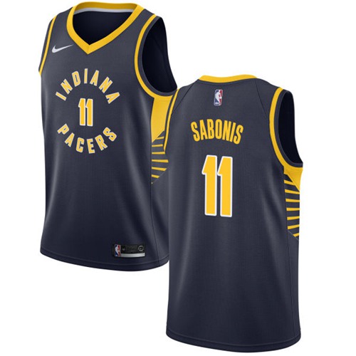Nike Pacers #11 Domantas Sabonis Navy Blue NBA Swingman Jersey