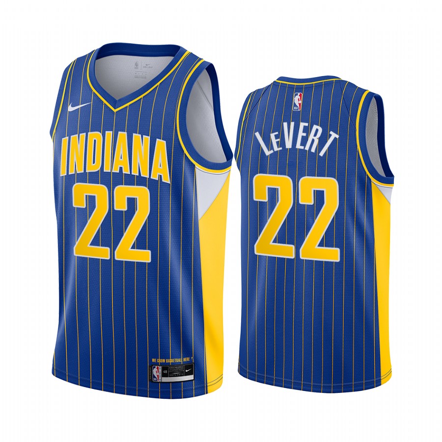 Nike Pacers #22 Caris LeVert Blue NBA Swingman 2020-21 City Edition Jersey Nike Pacers #22 Caris LeVert Blue NBA Swingman 2020-21 City Edition Jersey