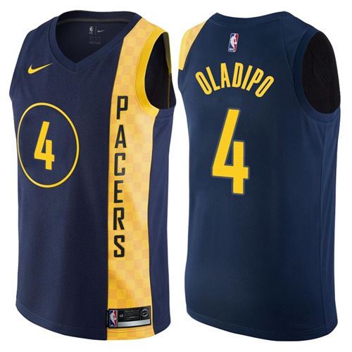 Nike Pacers #4 Victor Oladipo Navy Blue NBA Swingman City Edition Jersey