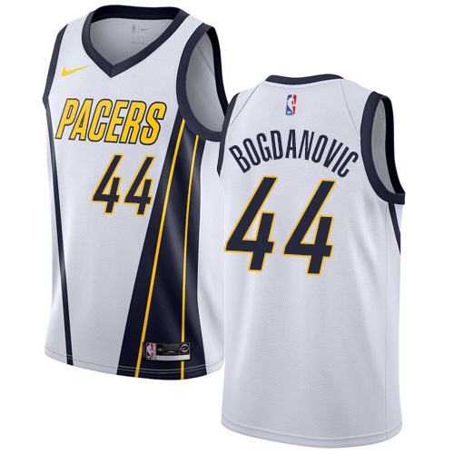Nike Pacers #44 Bojan Bogdanovic White NBA Swingman Earned Edition Jersey Nike Pacers #44 Bojan Bogdanovic White NBA Swingman Earned Edition Jersey