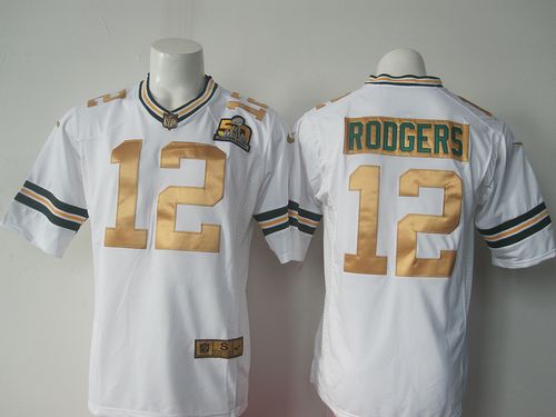 Nike Packers #12 Aaron Rodgers White Super Bowl 50 Collection Men's Stitched NFL Elite Collection Jersey Nike Packers #12 Aaron Rodgers White Super Bowl 50 Collection Men's Stitched NFL Elite Collection Jersey