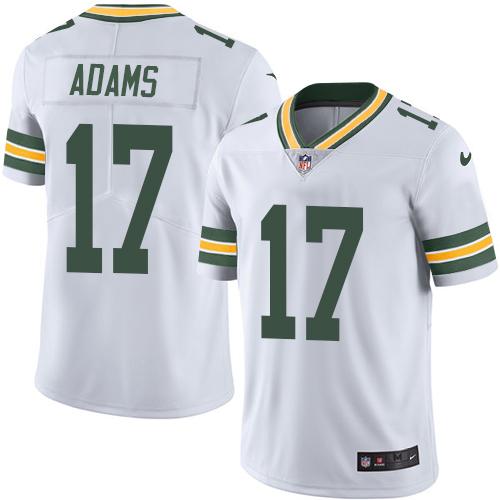 Nike Packers #17 Davante Adams White Men's Stitched NFL Limited Rush Jersey Nike Packers #17 Davante Adams White Men's Stitched NFL Limited Rush Jersey