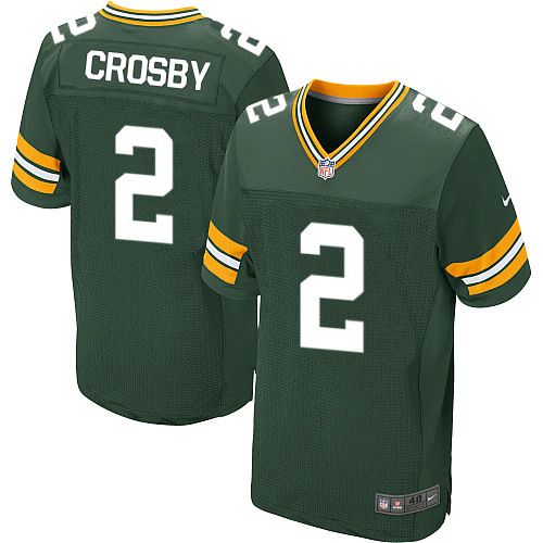 Nike Packers #2 Mason Crosby Green Team Color Men's Stitched NFL Elite jerseys Nike Packers #2 Mason Crosby Green Team Color Men's Stitched NFL Elite jerseys