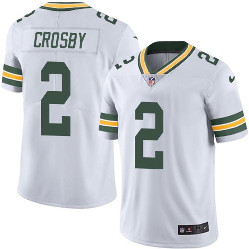Nike Packers #2 Mason Crosby White Men's Stitched NFL Vapor Untouchable Limited Jersey Nike Packers #2 Mason Crosby White Men's Stitched NFL Vapor Untouchable Limited Jersey