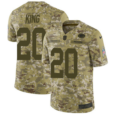 Nike Packers #20 Kevin King Camo Men's Stitched NFL Limited 2018 Salute To Service Jersey Nike Packers #20 Kevin King Camo Men's Stitched NFL Limited 2018 Salute To Service Jersey