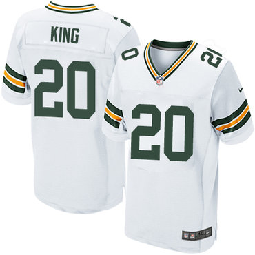 Nike Packers #20 Kevin King White Men's Stitched NFL Elite Jersey Nike Packers #20 Kevin King White Men's Stitched NFL Elite Jersey
