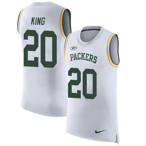 Nike Packers #20 Kevin King White Men's Stitched NFL Limited Rush Tank Top Jersey Nike Packers #20 Kevin King White Men's Stitched NFL Limited Rush Tank Top Jersey