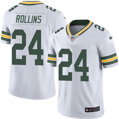 Nike Packers #24 Quinten Rollins White Men's Stitched NFL Limited Rush Jersey Nike Packers #24 Quinten Rollins White Men's Stitched NFL Limited Rush Jersey