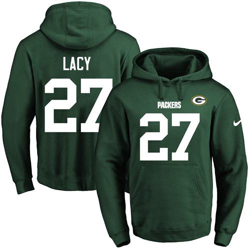 Nike Packers #27 Eddie Lacy Green Name & Number Pullover NFL Hoodie Nike Packers #27 Eddie Lacy Green Name & Number Pullover NFL Hoodie