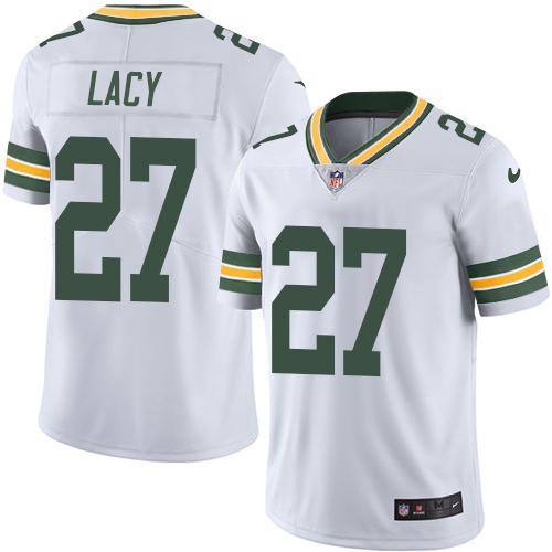 Nike Packers #27 Eddie Lacy White Men's Stitched NFL Limited Rush Jersey Nike Packers #27 Eddie Lacy White Men's Stitched NFL Limited Rush Jersey