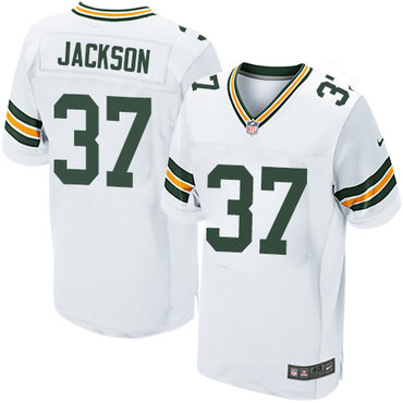 Nike Packers #37 Josh Jackson White Men's Stitched NFL Elite Jersey Nike Packers #37 Josh Jackson White Men's Stitched NFL Elite Jersey