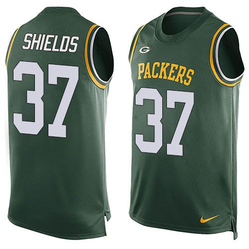 Nike Packers #37 Sam Shields Green Team Color Men's Stitched NFL Limited Tank Top Jersey Nike Packers #37 Sam Shields Green Team Color Men's Stitched NFL Limited Tank Top Jersey